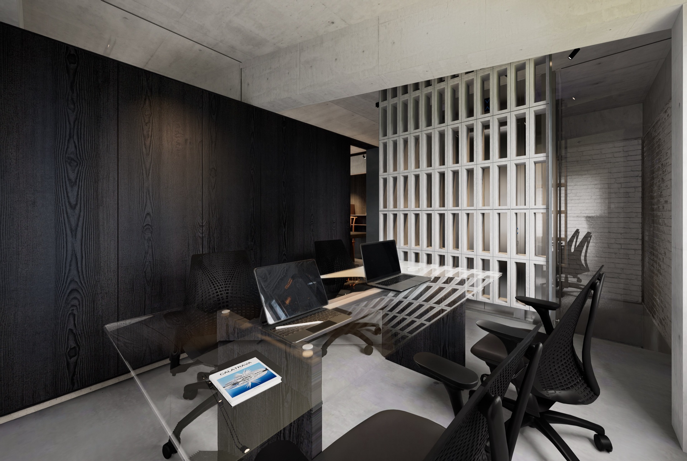 Phòng làm việc tầng bốn sau vách lưới trắng, Sukha Office